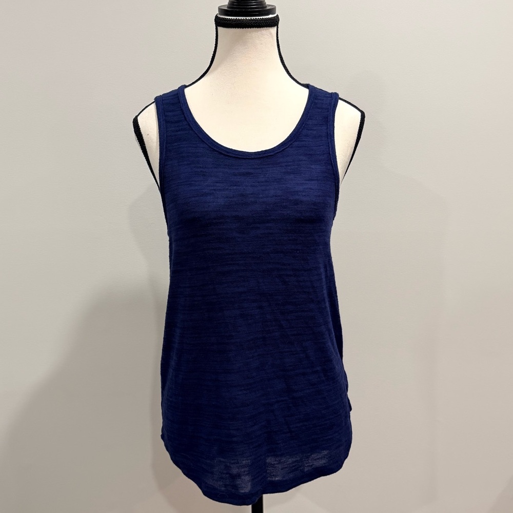 Gap Navy Blue Sleeveless Scoop Neck Tank Top Size Small